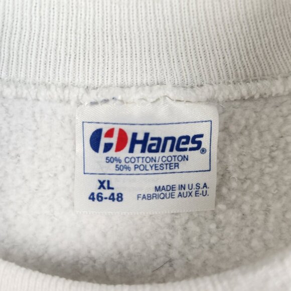 VTG 90's Funny Christmas Cat Sweatshirt Extra Large Crewneck Sweater Grannycore - Picture 8 of 11